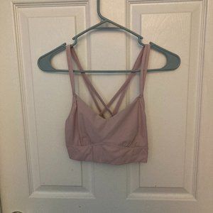 pink all in motion sports bra size small